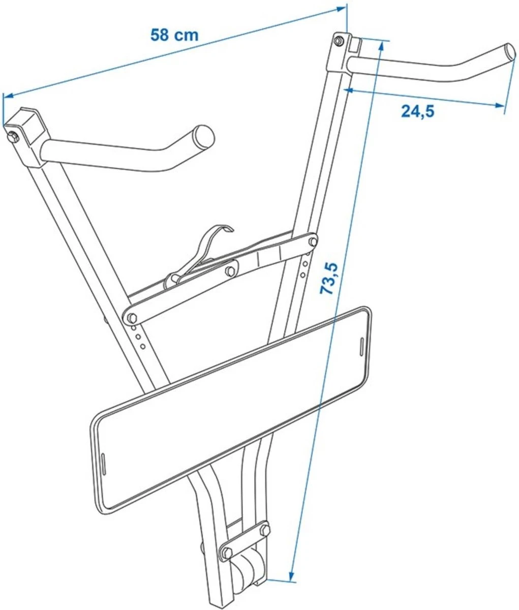 PROPLUS Pro Plus Fietsdrager - Trekhaak - Klick Fast II Met Kentekenplaathouder - Maximale Belasting 30 Kilo 7 PROPLUS Pro Plus Fietsdrager - Trekhaak - Klick Fast II Met Kentekenplaathouder - Maximale Belasting 30 Kilo - Image 5
