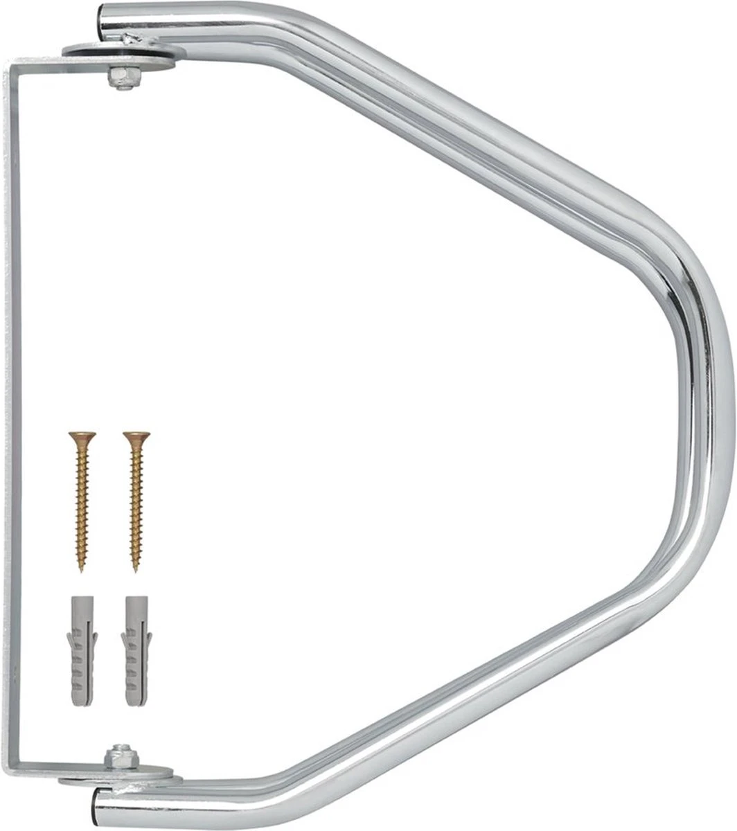 Fietsenrek Voor 1 Fiets - Inclusief Muurbevestiging - Gegalvaniseerd Staal - Fietsstandaard Wandmontage 6 Fietsenrek Voor 1 Fiets - Inclusief Muurbevestiging - Gegalvaniseerd Staal - Fietsstandaard Wandmontage - Image 4