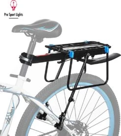 Mountainbike Bagagedrager En Spatbord - Fiets Rek Achter Met QR - Pro Sport Lights - MTB/ Racefiets Fietszadeldrager -Fietsenwinkel 1071x1200