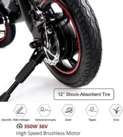 Windgoo B3 Mini-scooter - Opvouwbare Fiets - Zwart -Fietsenwinkel 1080x1200 4