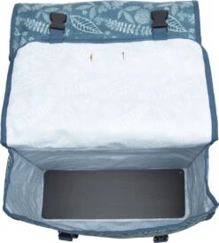 New Looxs Fiori Double Forest Dubbele Fietstas - 30 Liter - Blauw -Fietsenwinkel 1081x1200