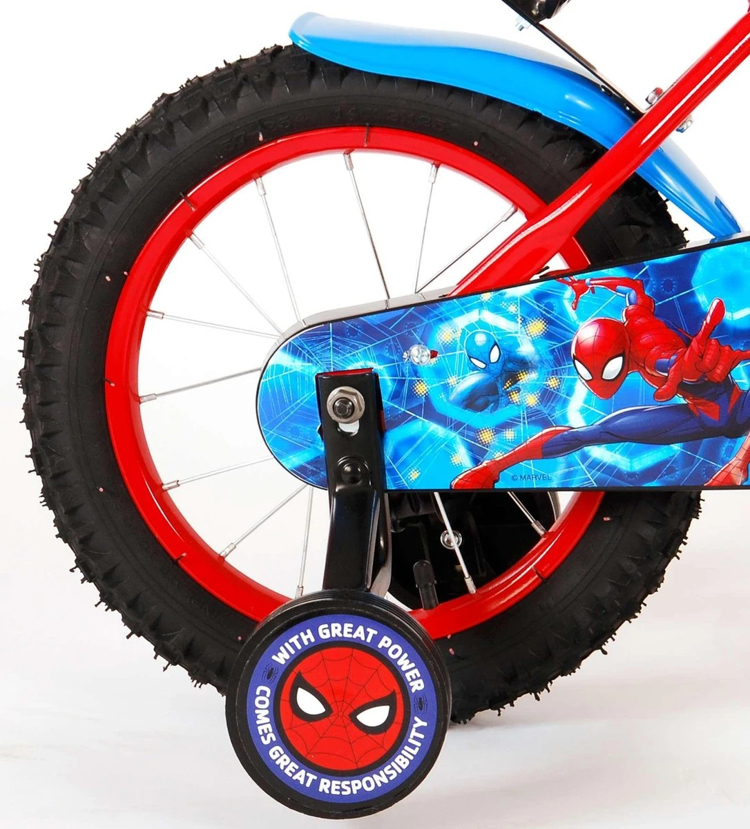 Volare Ultimate Spider-Man Kinderfiets - Jongens - 14 Inch - Rood/Blauw 7 Volare Ultimate Spider-Man Kinderfiets - Jongens - 14 Inch - Rood/Blauw - Image 5