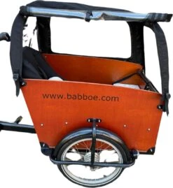 Babboe Big Regentent Bakfietshoes Kleur Zwart Bakfiets Huif (zonder Tentstokken) -Fietsenwinkel 1100x1200