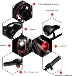 Windgoo B3 Mini-scooter - Opvouwbare Fiets - Zwart -Fietsenwinkel 1130x1200 1