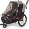 Bobike 2-in-1 Fietskar En Wandelwagen - Zwart/bruin -Fietsenwinkel 1142x1200