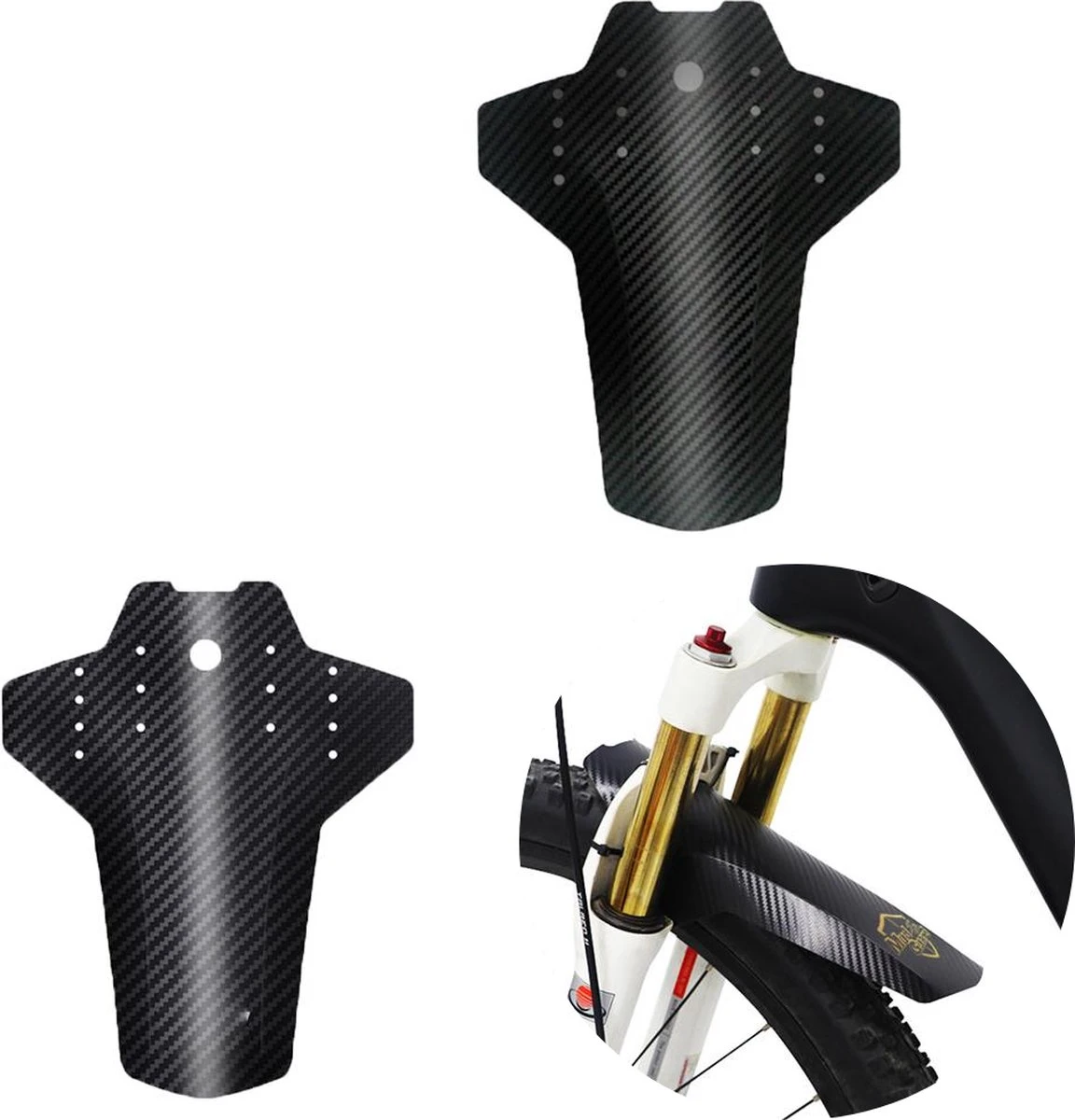 Set Van 2 - Universeel Spatborden - Inclusief Bevestiging Materiaal - Tie Wraps - Mountainbike Spatbord -Verstelbare Voor + Achter MTB Spatbord Set - Compatibel Met 20 "/24"/26 "/27.5"/29" Fiets - MBT Spatborden - 3D Carbon Patroon - Zwart 9 Set Van 2 - Universeel Spatborden - Inclusief Bevestiging Materiaal - Tie Wraps - Mountainbike Spatbord -Verstelbare Voor + Achter MTB Spatbord Set - Compatibel Met 20 "/24"/26 "/27.5"/29" Fiets - MBT Spatborden - 3D Carbon Patroon - Zwart - Image 7