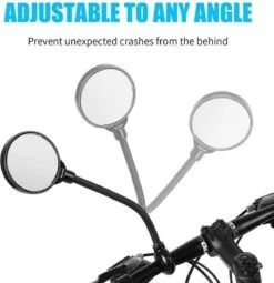 Merkloos 1 Stuk Fiets Achteruitkijkspiegel Groothoek Bolle Spiegel Mountainbike Veiligheid Spiegel Handvat Zachte Pijp 8cm -Fietsenwinkel 1164x1200 4