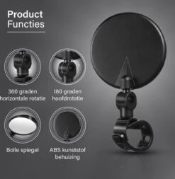 Fietsspiegel E Bike Achteruitkijkspiegel Mountainbike Accesoires - Wielrennen Motor Vespa Elektrische Fiets - Bartief® -Fietsenwinkel 1171x1200 2