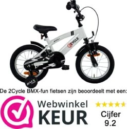 2Cycle BMX-Fun Kinderfiets - 14 Inch - Wit - Jongensfiets -Fietsenwinkel 1182x1200 3