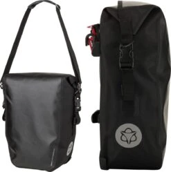 AGU Clean Enkele Fietstas Shelter Medium - Zwart - 17 L - Waterdicht - KLICKfix Module Rail -Fietsenwinkel 1192x1200