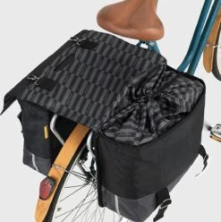 Urban Proof Fietstas Dubbel 40L Recycled Zwart Gri-Zwart/Grijs -Fietsenwinkel 1194x1200