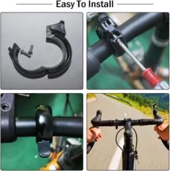 Fietsbel Voor 22mm Stuur - Mini Onzichtbare Bel - Voor MTB En Racefiets - Zwart -Fietsenwinkel 1197x1200 6