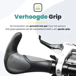 Voltano Ergonomisch Gevormde Fiets Handvatten Met Bar Ends - Handvat Eenvoudig Vastzetten Met Imbus - Incl. Bevestigingsmateriaal - Anti Plak Coating - Fietshandvatten Met Verhoogde Grip -Fietsenwinkel 1197x1200 9