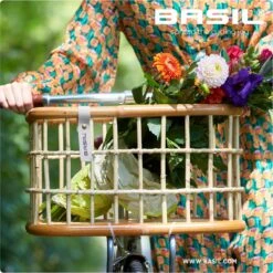 Basil Green Life Fietsmand L - Voor - Ecologisch Rotan - Large - Bruin - 30 Liter -Fietsenwinkel 1198x1200 3