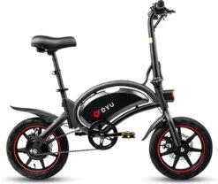 DYU D3F Opvouwbare Elektrische Fiets, Slimme Mountainbike Voor Volwassenen, 240W Aluminiumlegering Fiets Verwijderbare 36V/10Ah Lithium-ion Batterij Met 3 Rijmodi -Fietsenwinkel 1200x1012 2