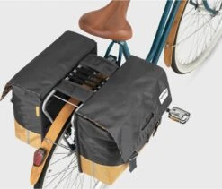 Urban Proof Fietstas Dubbel 40L Recycled Zwart Gri-Zwart/Grijs -Fietsenwinkel 1200x1024