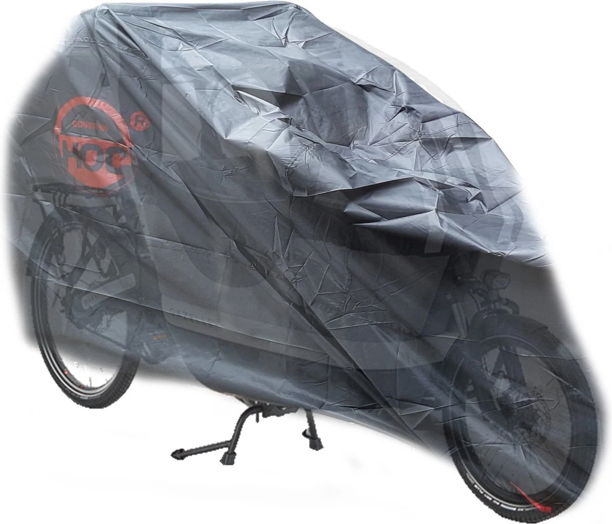 CUHOC Bakfietshoes Geschikt Voor Gazelle Makki Load - Zwart - Beschermhoes Bakfiets - RED Label 3 CUHOC Bakfietshoes Geschikt Voor Gazelle Makki Load - Zwart - Beschermhoes Bakfiets - RED Label