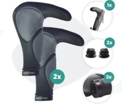 Voltano Ergonomisch Gevormde Fiets Handvatten Met Bar Ends - Handvat Eenvoudig Vastzetten Met Imbus - Incl. Bevestigingsmateriaal - Anti Plak Coating - Fietshandvatten Met Verhoogde Grip -Fietsenwinkel 1200x1030 5