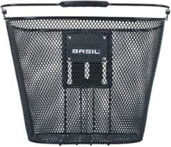 Basil Bremen BE - Fietsmand - Inclusief Systeem - Voorop - Zwart -Fietsenwinkel 1200x1031 1