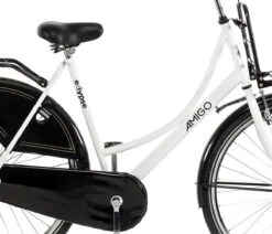 Amigo Eclypse Transportfiets 28 Inch - Omafiets Met Voordrager - Wit/Zwart 12 Amigo Eclypse Transportfiets 28 Inch - Omafiets Met Voordrager - Wit/Zwart -Fietsenwinkel 1200x1031 4