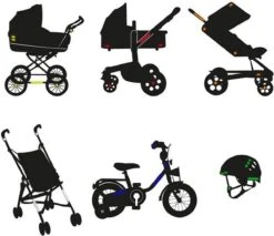 Reflecterende Veiligheids Stickers - Wit/zilver - Reflectie Tape Voor In Het Verkeer - Maak Wandelwagens, Koffers, Buggy's, Skelters, Helms, Fietsen Etc Goed Zichtbaar In Het Donker. -Fietsenwinkel 1200x1034 1