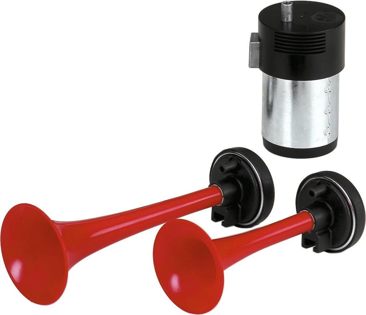 Carpoint Luchthoorn 2-Tonig 12V Met Compressor - 1 Geluid ! - 3 Carpoint Luchthoorn 2-Tonig 12V Met Compressor - 1 Geluid ! -