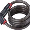 BBB Cycling CodeLock Coil Cable Fietsslot - Kabelslot Fiets Cijferslot - Zwart - 180 X 1,5 Cm - BBL-45 -Fietsenwinkel 1200x1060