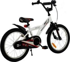 2Cycle Biker Kinderfiets - 18 Inch - Wit - Jongensfiets -Fietsenwinkel 1200x1067 3