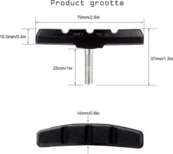 4 Set Universele Rubberen Fiets V Remblokken Set - 4 Paar – 8 Stuks – 70mm | Rubber Remblokjes | Fietsen Remblok | Remblokkenset | Remblokset Geschikt Voor Mountainbike, Stadsfiets, Vouwfiets En Tourfiets -Fietsenwinkel 1200x1068 6