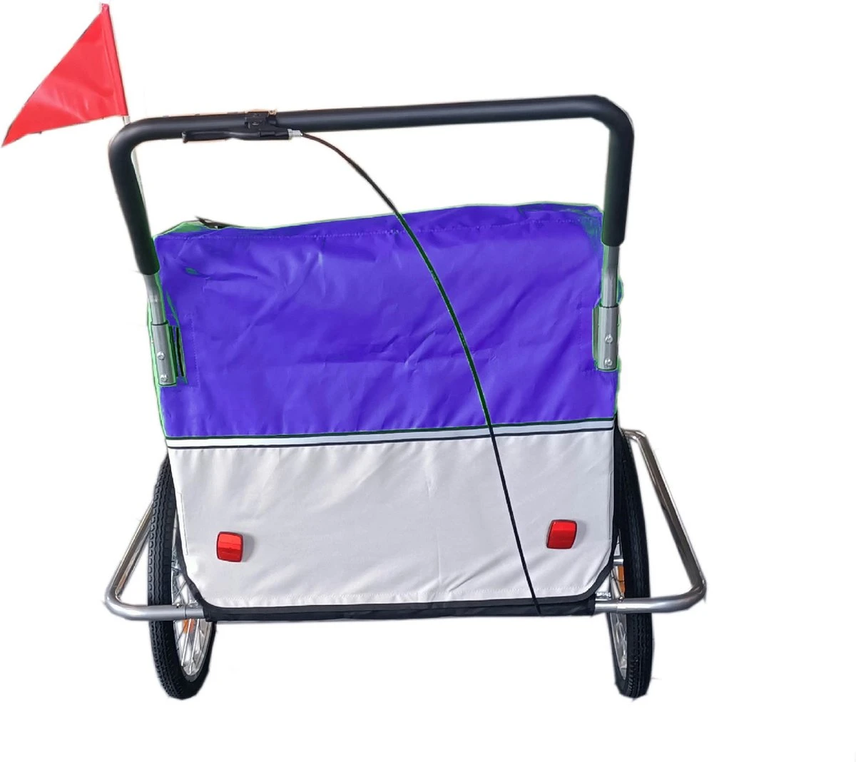 Fietskar Kind - Fietsaanhanger - Met Schokbreker - Blauw 5 Fietskar Kind - Fietsaanhanger - Met Schokbreker - Blauw - Image 3