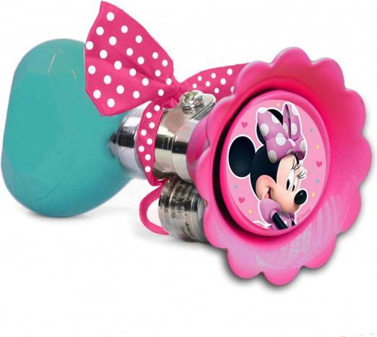 Disney Fietstoeter Minnie Mouse 6,5 X 14 Cm Roze/mintgroen 3 Disney Fietstoeter Minnie Mouse 6,5 X 14 Cm Roze/mintgroen