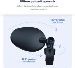 Merkloos Fietsspiegel - Set Van 2 - EBike Fiets Spiegel - Verstelbaar - Achteruitkijkspiegel Fiets - Links En Rechts - Extra Voordelig -Fietsenwinkel 1200x1080 2