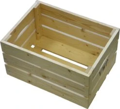 Vwp Fietskrat - Hout - 40 Liter- Naturel -Fietsenwinkel 1200x1086