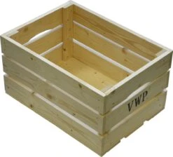 Vwp Fietskrat - Hout - 40 Liter- Naturel -Fietsenwinkel 1200x1087
