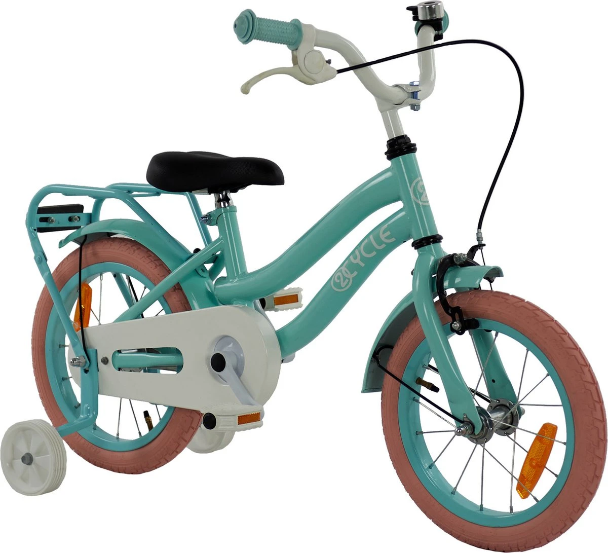 2Cycle Pretty Kinderfiets - 14 Inch - Groen - Meisjesfiets 3 2Cycle Pretty Kinderfiets - 14 Inch - Groen - Meisjesfiets