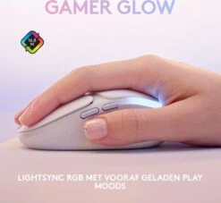 Logitech G705 Aurora - Draadloze Gaming Muis - Bluetooth - Wit -Fietsenwinkel 1200x1105 3
