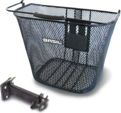Basil Bremen BE - Fietsmand - Inclusief Systeem - Voorop - Zwart -Fietsenwinkel 1200x1115 1