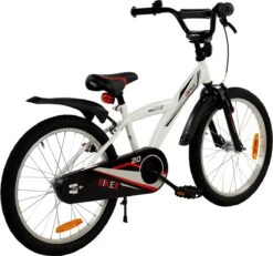 2Cycle Biker Kinderfiets - 20 Inch - Wit - Jongensfiets -Fietsenwinkel 1200x1123 4