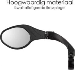 Merkloos Fietsspiegel Ebike Universeel - Zwart - Linker Spiegel - Verstelbaar - Universele Fietsspiegel - Fietsspiegel Op Stuur - Links - Fietsspiegel Achteruitkijk Spiegel - Fietsspiegels Electrische Fiets -Fietsenwinkel 1200x1130 2
