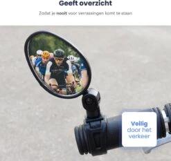Merkloos Fietsspiegel - Set Van 2 - EBike Fiets Spiegel - Verstelbaar - Achteruitkijkspiegel Fiets - Links En Rechts - Extra Voordelig -Fietsenwinkel 1200x1131 2