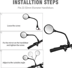 Merkloos 1 Stuk Fiets Achteruitkijkspiegel Groothoek Bolle Spiegel Mountainbike Veiligheid Spiegel Handvat Zachte Pijp 8cm -Fietsenwinkel 1200x1136 1