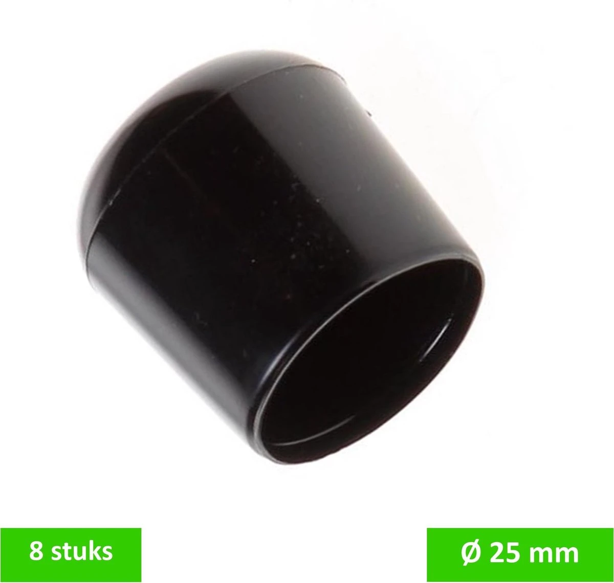 DELTAFIX Peerdoppen Ø 25 Mm | Zwart | 8 STUKS 3 DELTAFIX Peerdoppen Ø 25 Mm | Zwart | 8 STUKS