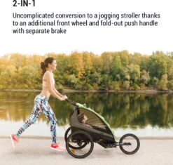 Klarfit Kiddy King Fietskar Voor Kinderen - Fietsaanhanger Voor 1 Tot 2 Kinderen Vanaf 12 Maanden - Joggerbuggy - Met Gaas En Regehoes - Inclusief Opbergruimte -Fietsenwinkel 1200x1144 1