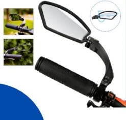 Fietsspiegel - Fietsspiegel Ebike - Links - Achteruitkijkspiegel - Fietsspiegel Op Stuur - Fiets Spiegel - Verstelbaar - Zwart - Stuurbevestiging - EJC Products -Fietsenwinkel 1200x1147 3