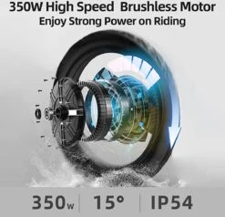 F-Wheel DYU A5 - Elektrische Vouwfiets - E Bike - 14 Inch - 7.5 Ah - 25km/u - Zwart -Fietsenwinkel 1200x1154 4