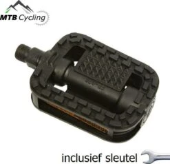 Fiets Pedalen Inclusief Bevestiging Gereedschap - Anti Slip - Trappers Voor Fiets Met Reflector - 14.2mm Schroefdraad - 9/16 Inch -Zwart -Fietsenwinkel 1200x1155 3