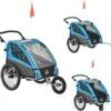 HOMCOM 3-in-1 Kinderaanhanger Jogger Fietskar Voor 2 Kinderen Aluminium 440-018 -Fietsenwinkel 1200x1156 2