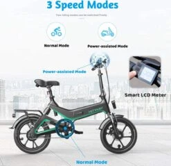 HITWAY Elektrische Fiets - Opvouwbare E-bike - 16 Inch-250W-2023 Model -Fietsenwinkel 1200x1160 7