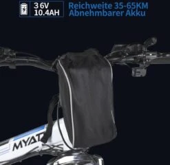 Myatu E-Bike 26-inch E-bike Voor Vrouwen En Mannen, Mountainbike Elektrische Fiets Met 36V 10.4AH Accu En Shimano 21 Versnellingen, 21 Versnellingen, Derailleur, 250 W -Fietsenwinkel 1200x1164 4