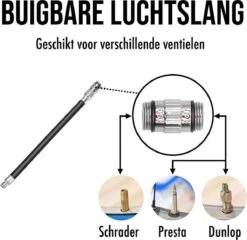 LHP Fietspomp Mini - Analoog Drukmeter - Inclusief Naaldventiel En Fietsbandreparatieset -Fietsenwinkel 1200x1166